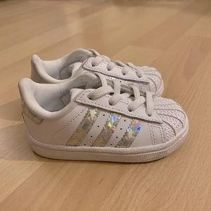 Like a new adidas superstar toddler sneakers size c5